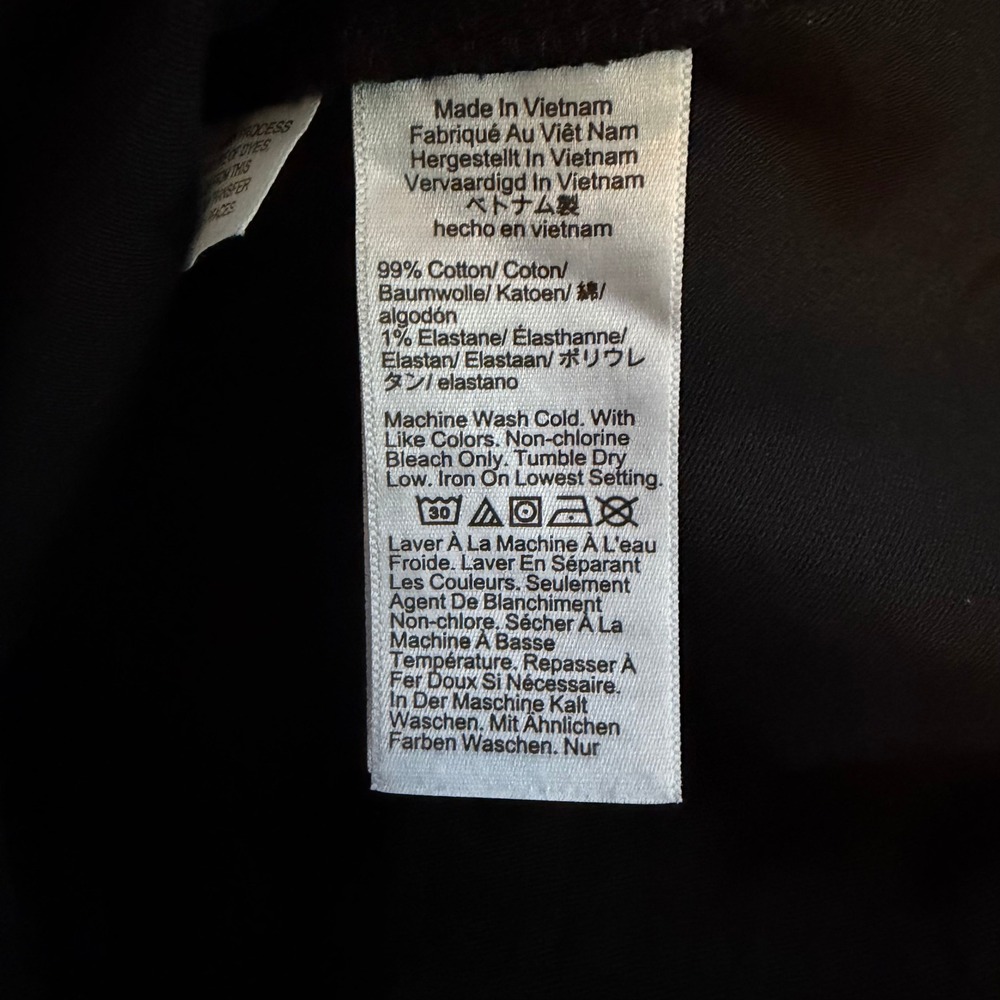 J.Crew Camp Pocket Wide Leg Pant High-Rise Chino Pant Black Women Size 30 - Picture 7 of 8